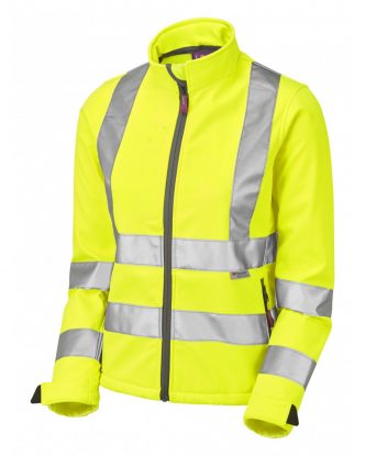     LEO HONEYWELL ISO 20471 Class 2 Womens Softshell Jacket - Yellow
