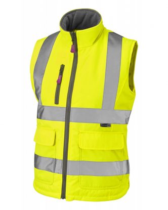     LEO SANDYMERE ISO 20471 Class 1 Womens Bodywarmer - Yellow
