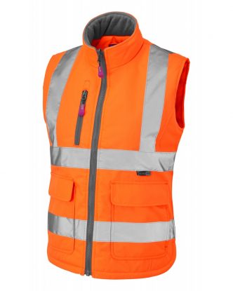     LEO SANDYMERE ISO 20471 Class 1 Womens Bodywarmer - Orange
