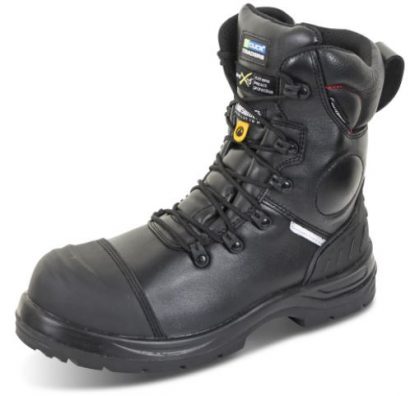 	Click Trencher Plus Side Zip Safety Boot - Black
