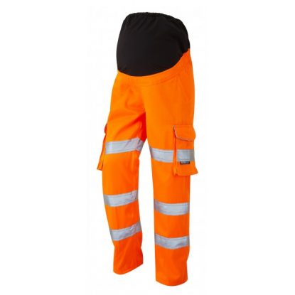     LEO VERITY ISO 20471 Class 2 Womens Poly/Cotton Womens Maternity Cargo Trouser
