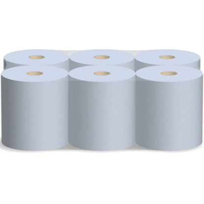     2 Ply Compact Centrefeed Roll (Pk of 6) - Blue

