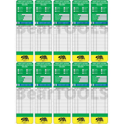 	BearTOOLS Platform Safety Notice Inserts
