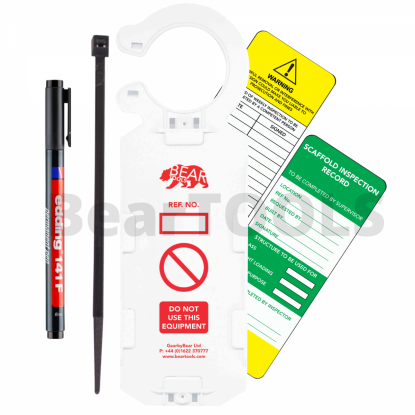     BearTOOLS Scaffold Inspection Record Kit- pk10
