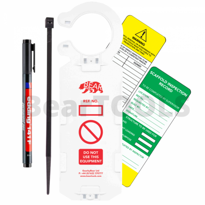 	BearTOOLS Scaffold Inspection Record Kit- pk10
