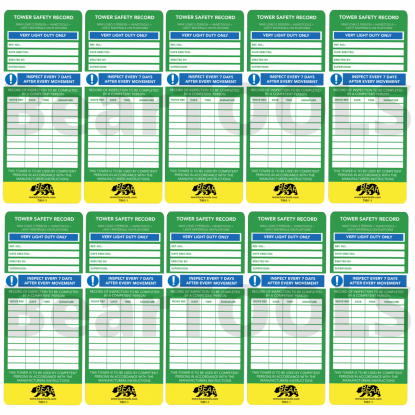     BearTOOLS Tower Inspection Record Inserts - Pk10
