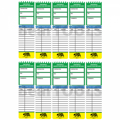     BearTOOLS Universal Inspection Record Inserts - Pk10
