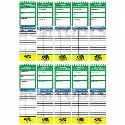 	BearTOOLS Universal Inspection Record Inserts - Pk10
