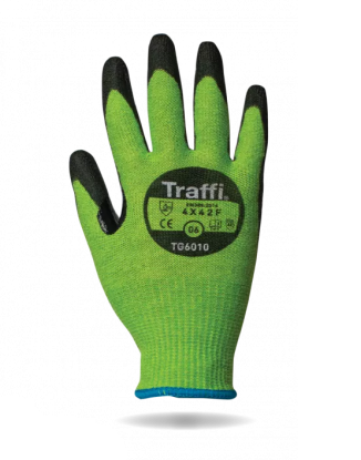 	TRAFFI TG6010 X-Dura Cut Level F Classic PU Coated Gloves
