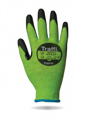     TRAFFI TG6010 X-Dura Cut Level F Classic PU Coated Gloves
