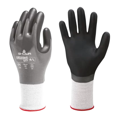 	Showa 577 Gloves - Foam nitrile, HPPE, Duracoil Polyster Liner
