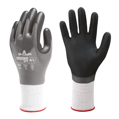     Showa 577 Gloves - Foam nitrile, HPPE, Duracoil Polyster Liner
