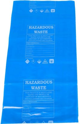 	BLUE Hazardous Waste Disposal Bags
