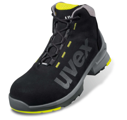 	UVEX 1 S2 SRC lace-up boot - Black/Lime
